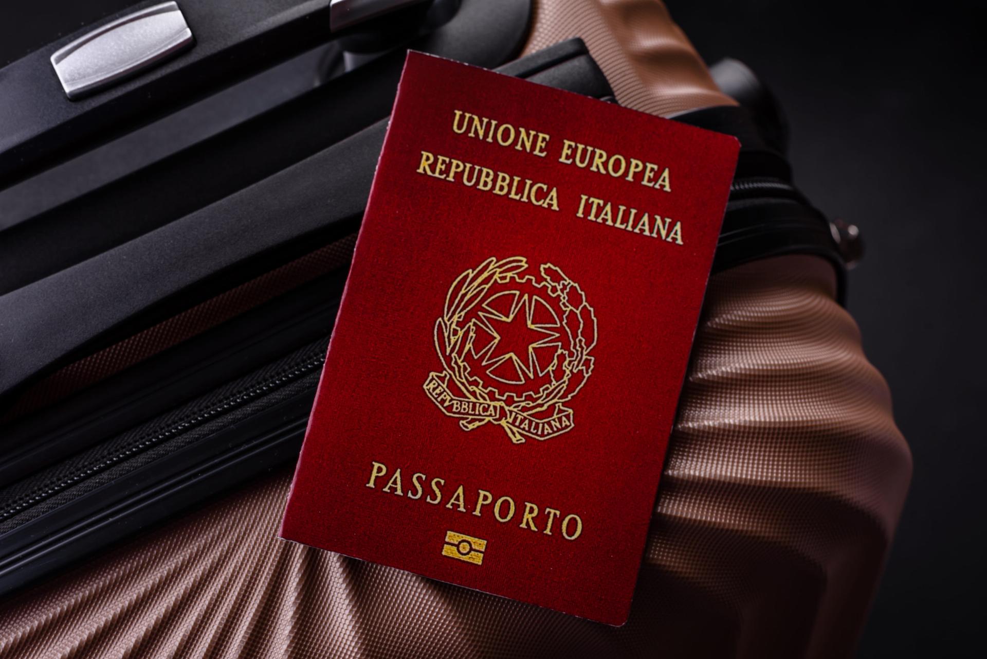 Passaporto con valigia